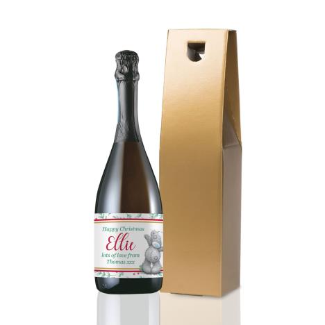 Personalised Me to You Holly Christmas Prosecco £25.00